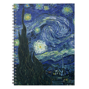 Cuaderno Starry Night Vincent van Gogh Fine Art Painting