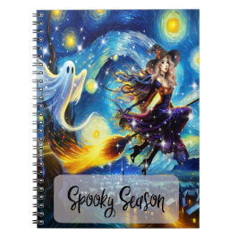 Cuaderno Starry Night Witchy Halloween Design