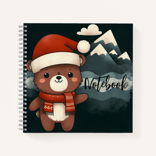 Cuaderno Starry Pines - La víspera encantada de Santa Bear (Anverso)