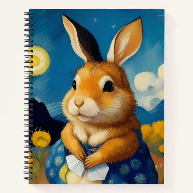 Cuaderno Starry Spring Bunny Notebook (Anverso)