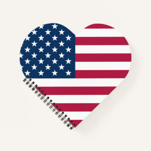 Cuaderno Stars and Stripes USA Heart