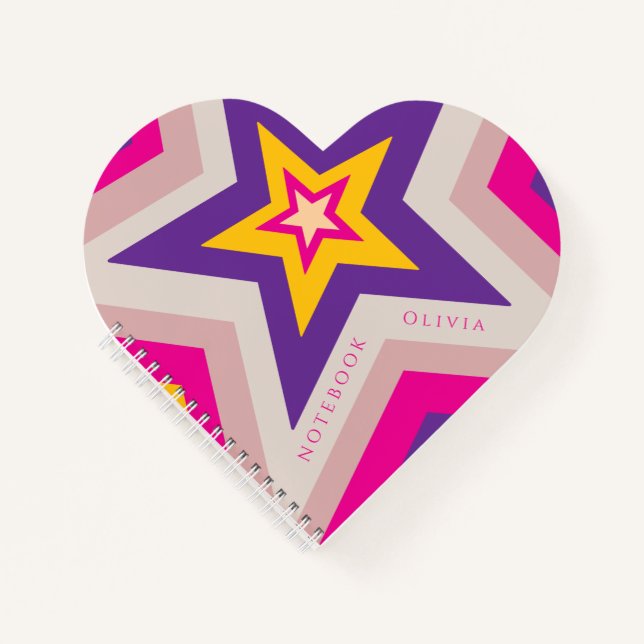 Cuaderno Stars in colourful formation Spiral Notebook (Anverso)