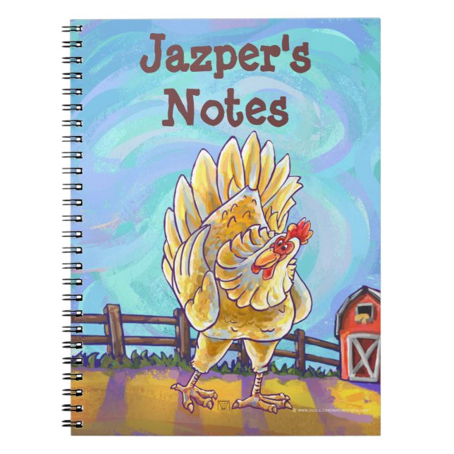 Cuaderno Stationery de pollo (Frente)