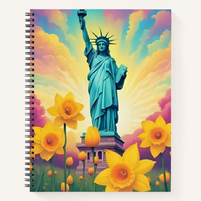 Cuaderno Statue of Liberty in Spring (Anverso)