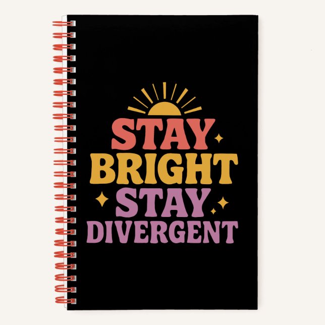 Cuaderno Stay Bright, Stay Divergent (Anverso)