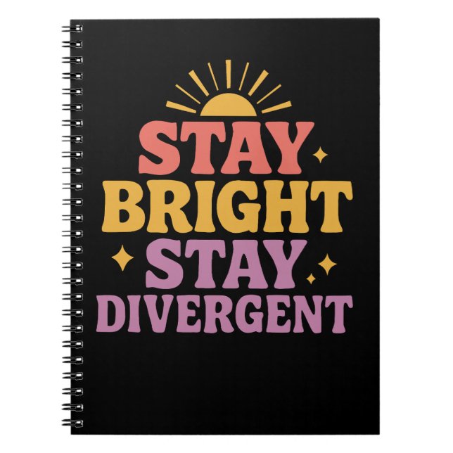 Cuaderno Stay Bright, Stay Divergent (Frente)