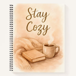 Cuaderno Stay Cozy Watercolor Notebook - Hygge Inspired 