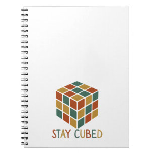 Cuaderno Stay Cubed   Rompecabezas estilo cubo retro