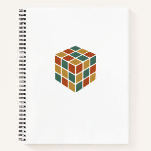 Cuaderno Stay Cubed   Rompecabezas estilo cubo retro