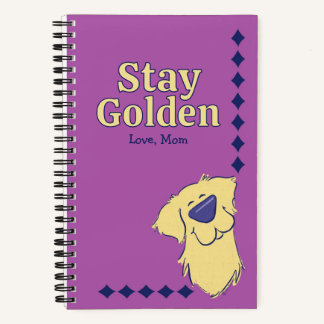 Cuaderno "Stay Golden" Golden Retriever Personalized Custom
