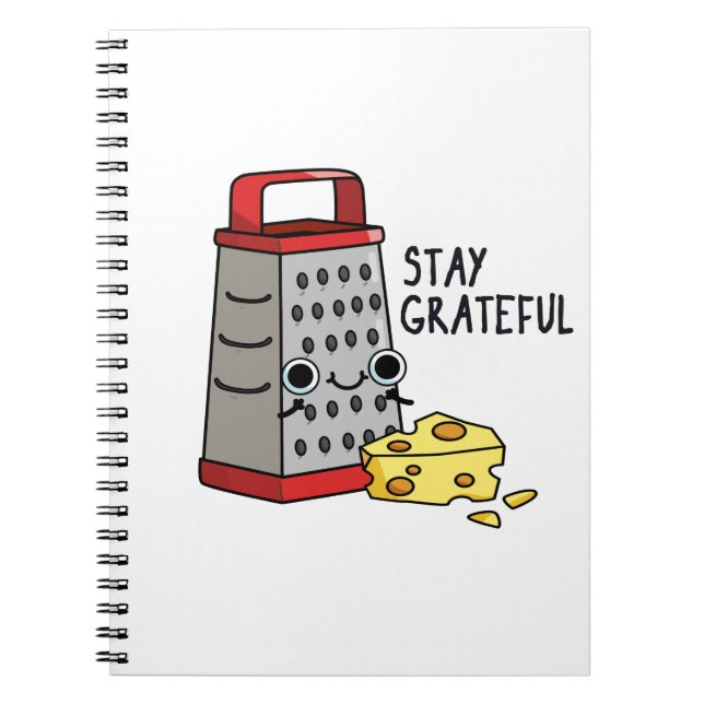 Cuaderno Stay Graying Funny Cheese Pun (Frente)
