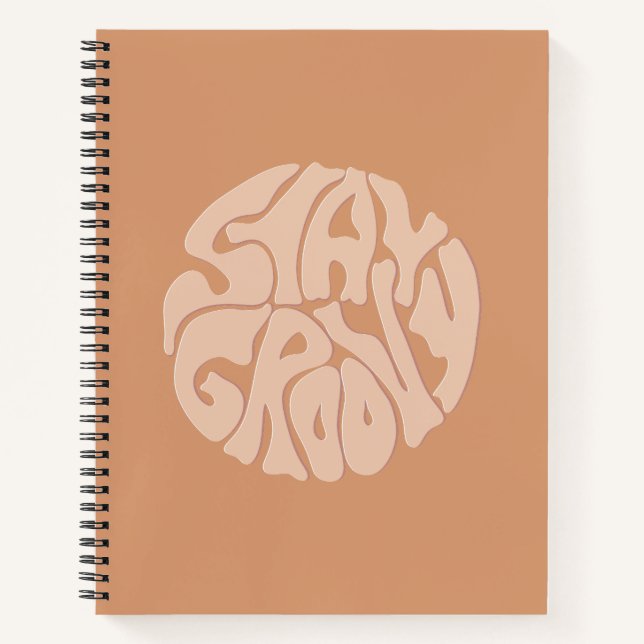 Cuaderno Stay Groovy Retro Beige (Anverso)