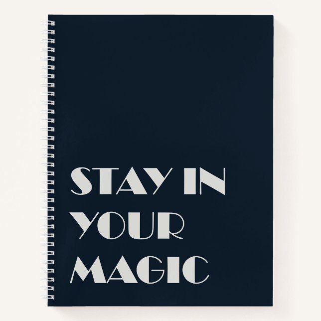 Cuaderno Stay In Your Magic Minimalist Notebook (Anverso)