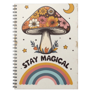 Cuaderno Stay Magical Mushroom Notebook | Boho Cute Journal