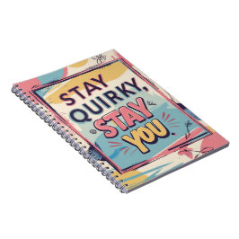 Cuaderno Stay Quirky Stay You Colorful Spiral Notebook