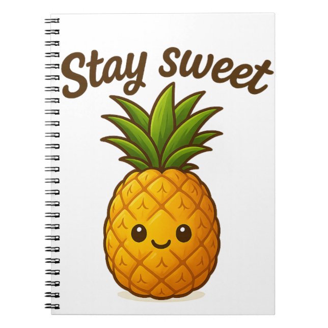 Cuaderno Stay Sweet - Cute Pineapple (Frente)