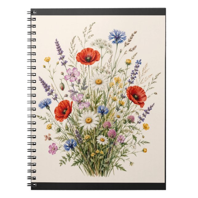 Cuaderno Stay Wild | Vintage Wild Herbs Botanical Design (Frente)
