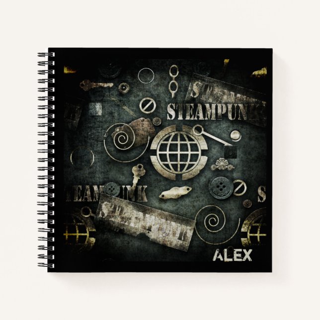 Cuaderno Steampunk (Anverso)