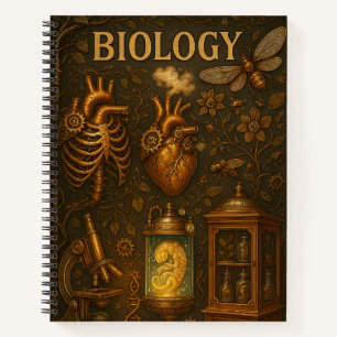 Cuaderno Steampunk Biology. Vintage Anatomy & Botanical.