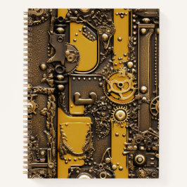 Cuaderno Steampunk Book Industrial Yellow