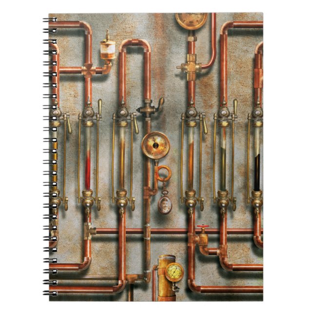 Cuaderno Steampunk - El múltiple de lubricación (Frente)