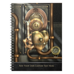 Cuaderno Steampunk en el corazón