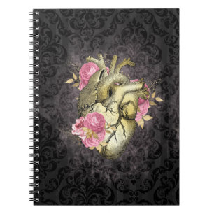 Cuaderno Steampunk Ephemera Heart