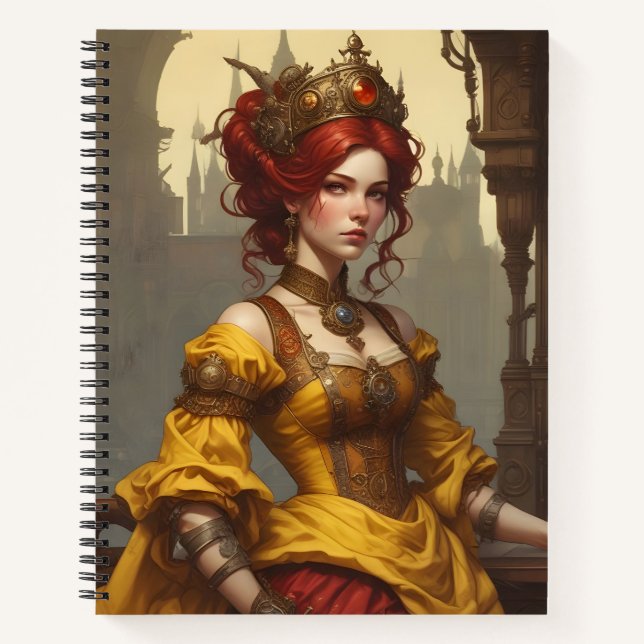 Cuaderno Steampunk Fire (Anverso)