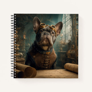 Cuaderno Steampunk Frenchie (Edición 2) - Espiral de Lujo