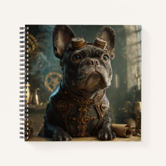 Cuaderno Steampunk Frenchie (Edition 1) - Spiral Notebook