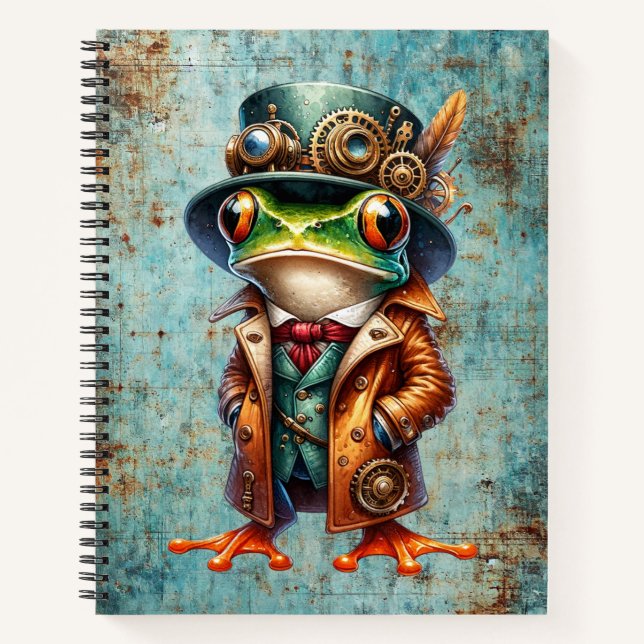 Cuaderno Steampunk Frog (Anverso)