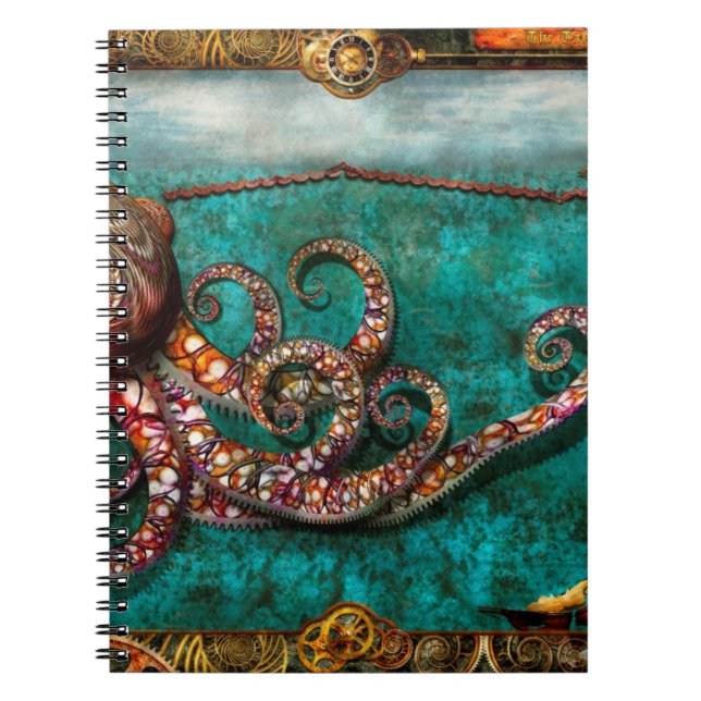 Cuaderno Steampunk - La historia del Kraken (Frente)
