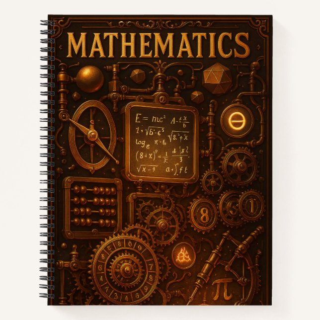 Cuaderno Steampunk Mathematics (Anverso)