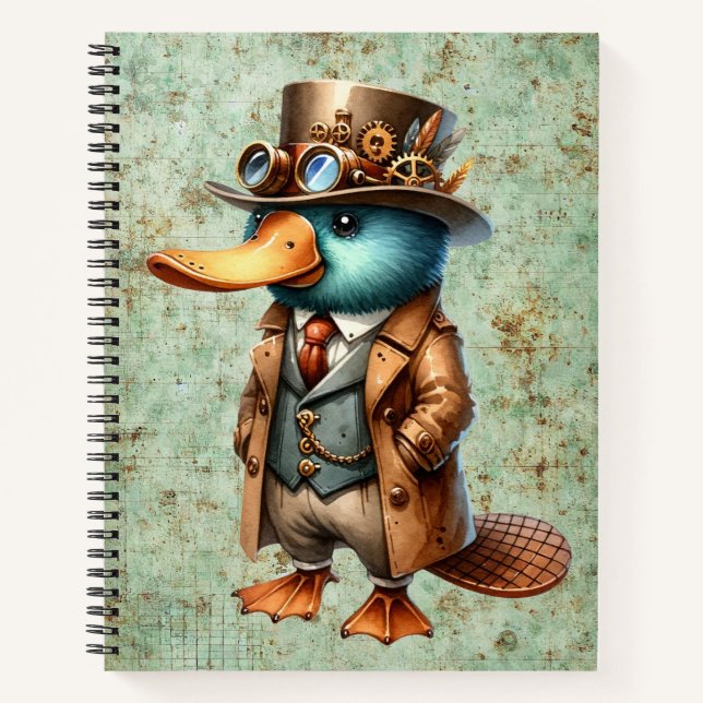 Cuaderno Steampunk Platypus (Anverso)