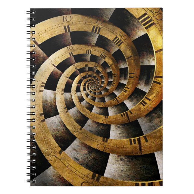 Cuaderno Steampunk - Reloj - El flujo del tiempo (Frente)