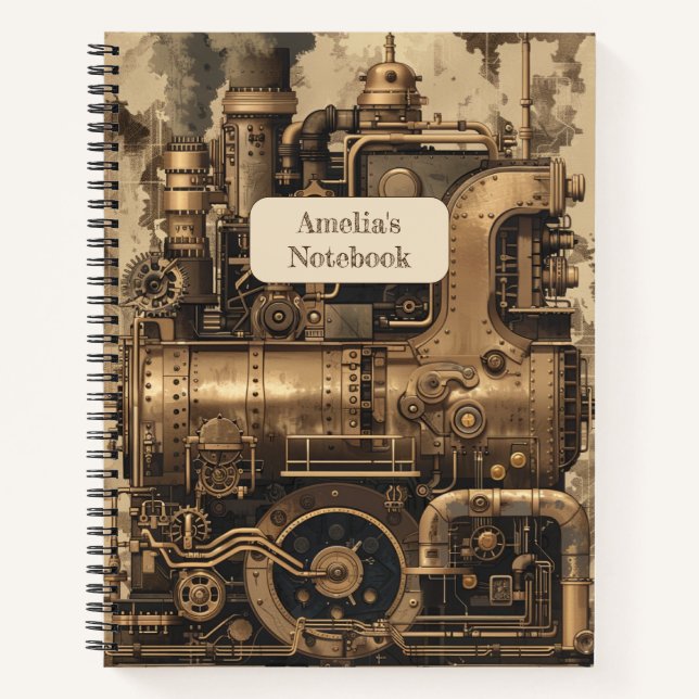 Cuaderno Steampunk Retro (Anverso)
