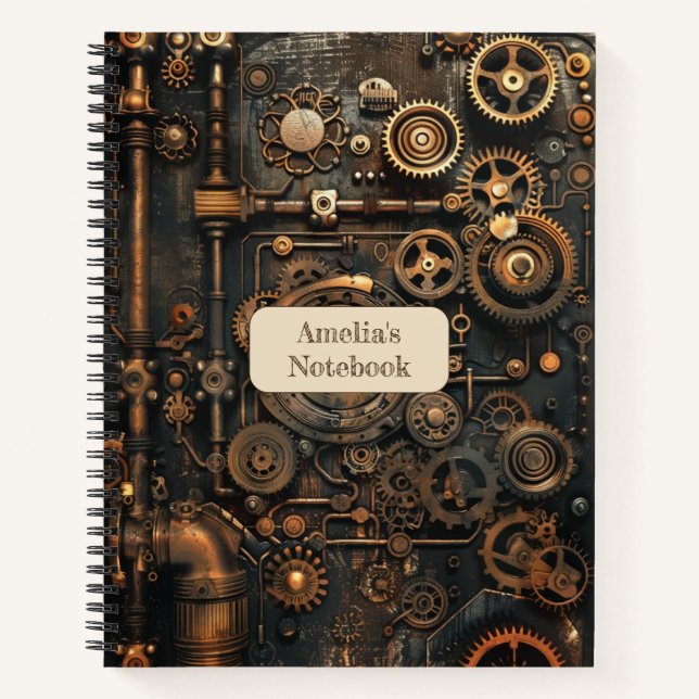 Cuaderno Steampunk Retro (Anverso)