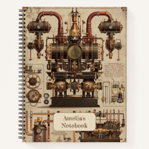 Cuaderno Steampunk Retro