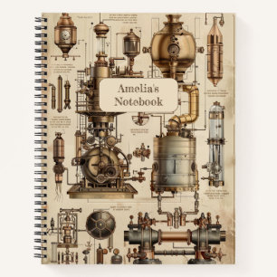 Cuaderno Steampunk Retro