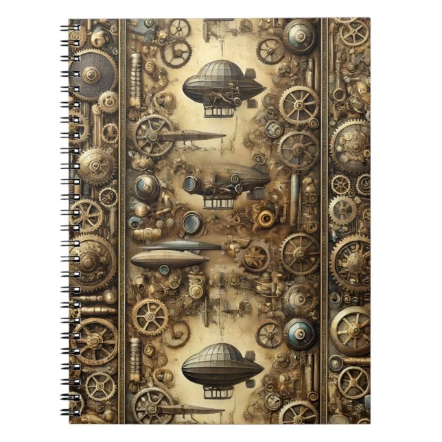 Cuaderno Steampunk Retro-Futuristic  (Frente)