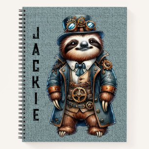 Cuaderno Steampunk Sloth - Personalizar