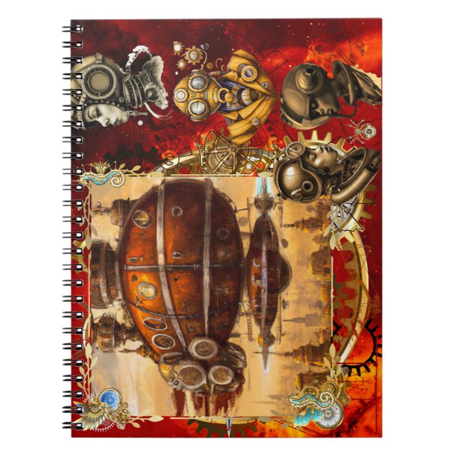 Cuaderno Steampunk Spaceship (Frente)
