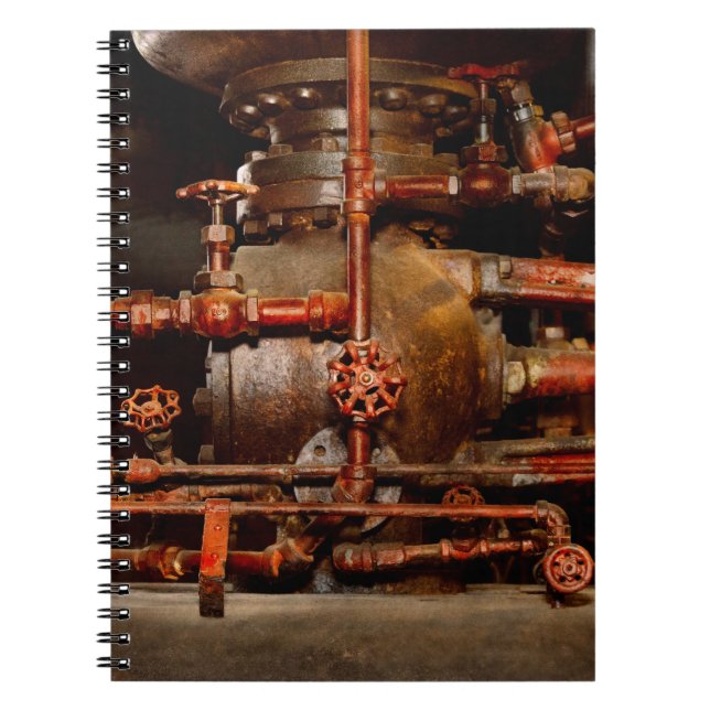 Cuaderno Steampunk - Sueños de cañerías (Frente)