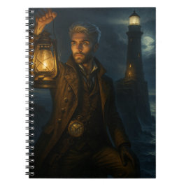 Cuaderno Steampunk Victorian Fantasy Lighthouse Keeper