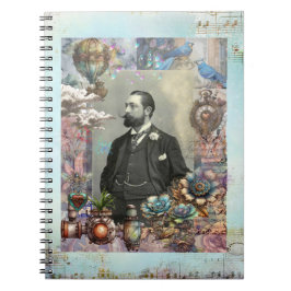 Cuaderno Steampunk Victorian Man y su sueño.