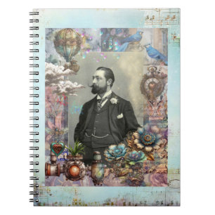 Cuaderno Steampunk Victorian Man y su sueño.
