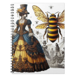 Cuaderno Steampunk Vintage Victoria Queen Bee Gown
