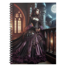 Steampunk Vintage Victorian Purple Lady