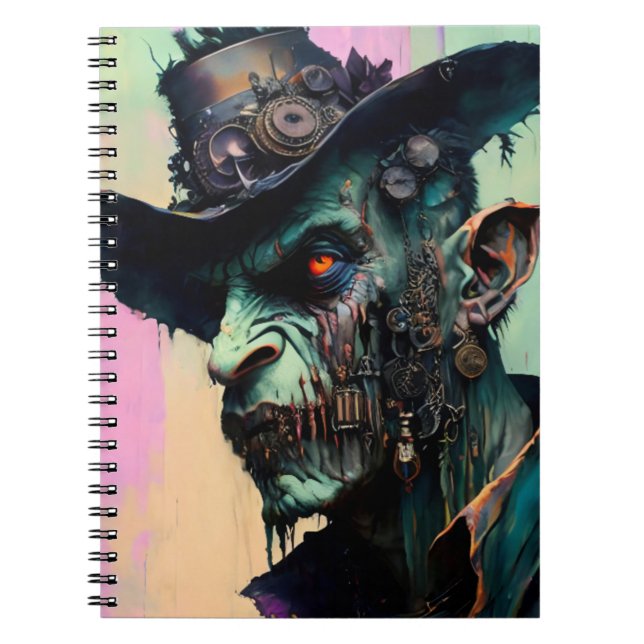 Cuaderno Steampunk Zombie Cowboy (Frente)