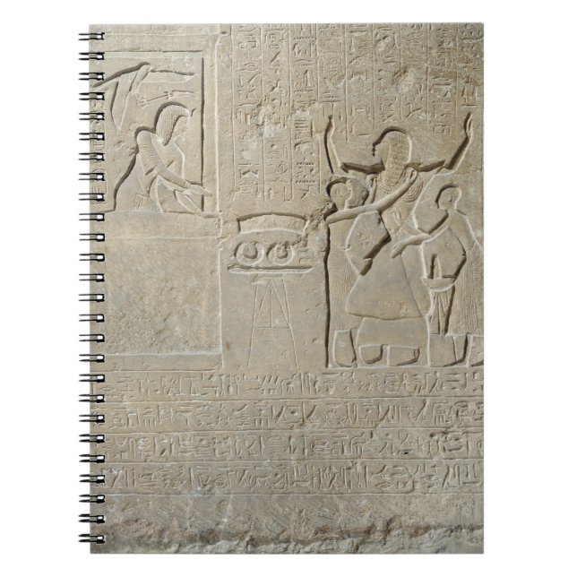 Cuaderno Stele de los collares, Hormin que recibe el oro (Frente)